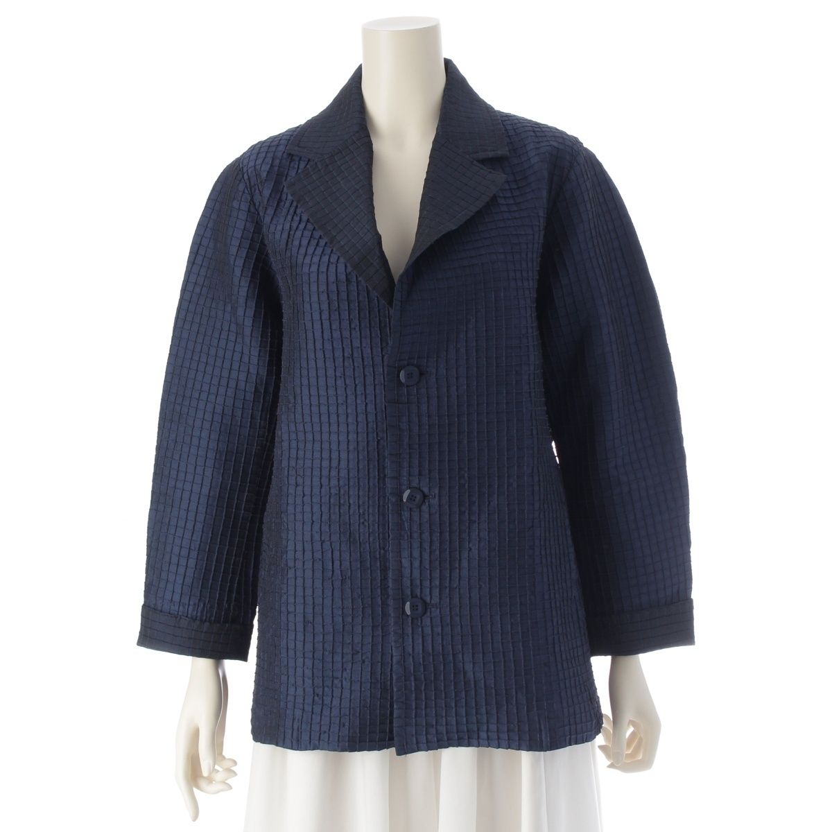 イッセイミヤケ 2015年 15AW ポリエステル ウール 3D プリーツ