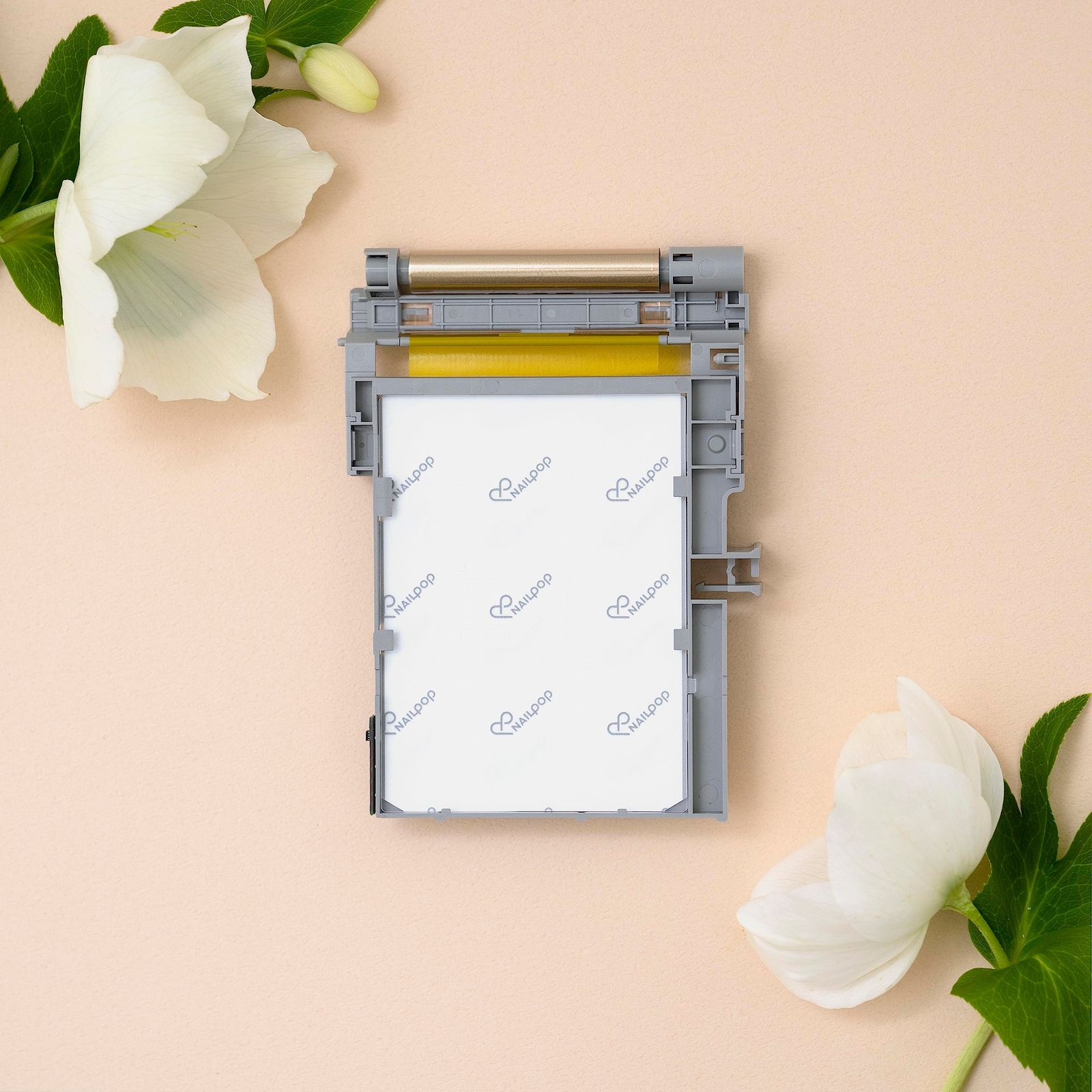 Nail POP カートリッジリフィル シート ネイルチップ ＆ ネイルシール用カートリッジ 付き 小型ポータブル デジタルインスタントプリンター