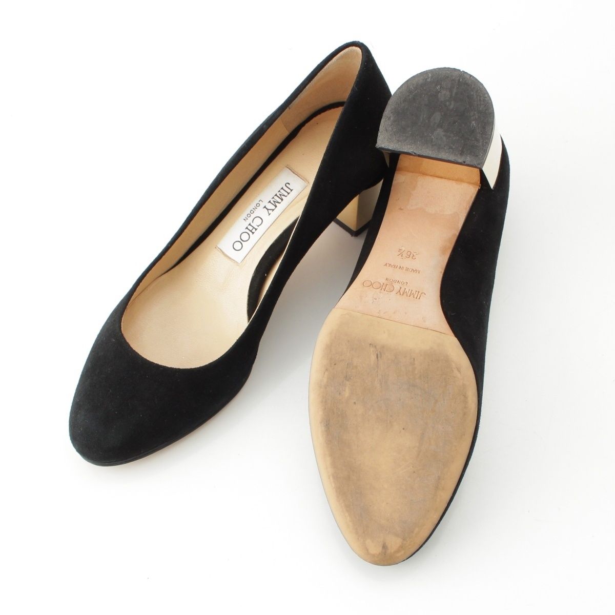 ジミーチュウ JESSIE アーモンドトゥ スエード パンプス ブラック 36 1