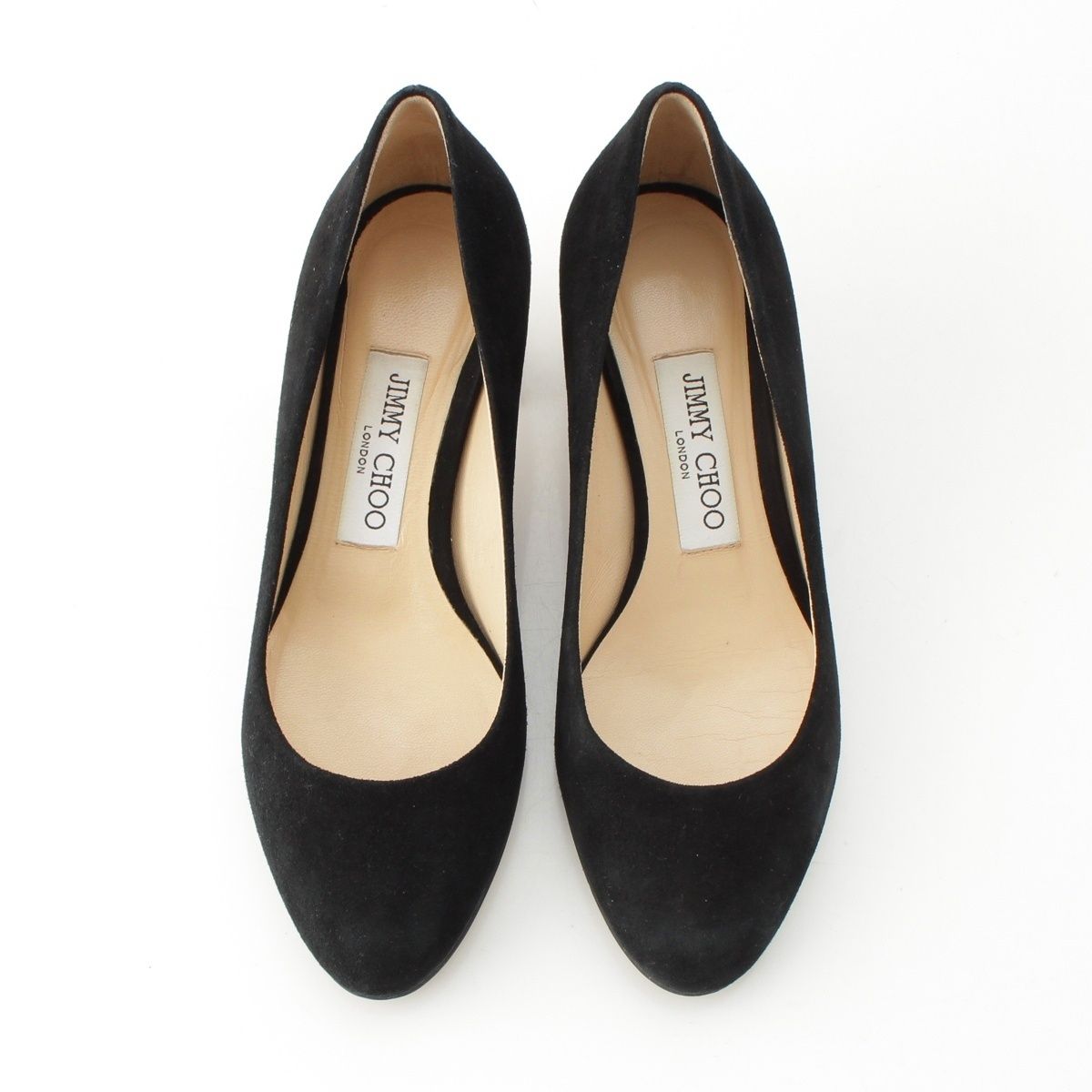 ジミーチュウ JESSIE アーモンドトゥ スエード パンプス ブラック 36 1 2