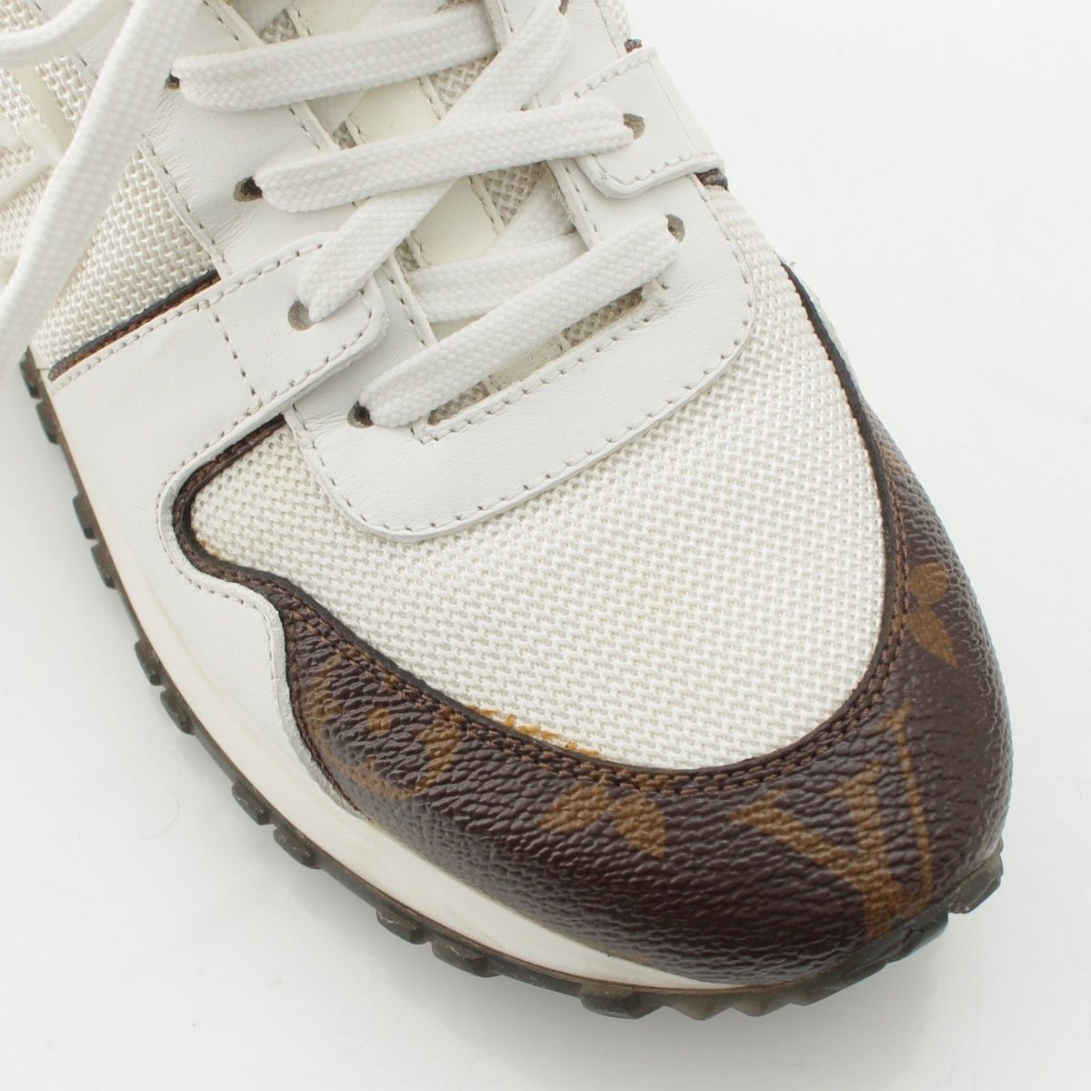 ルイヴィトン モノグラム ランナウェイ レザー メッシュ ローカット