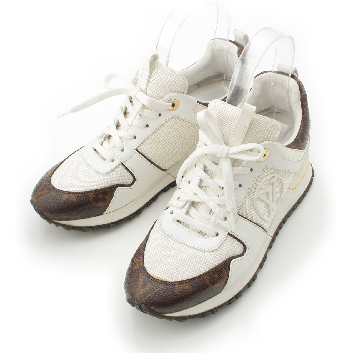 ルイヴィトン モノグラム ランナウェイ レザー メッシュ ローカット