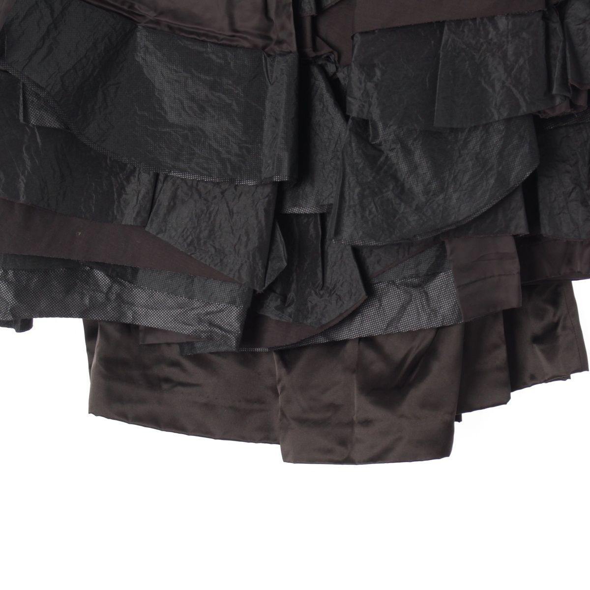 コムデギャルソン AD2021 21AW キュプラ アセテート フリル レース