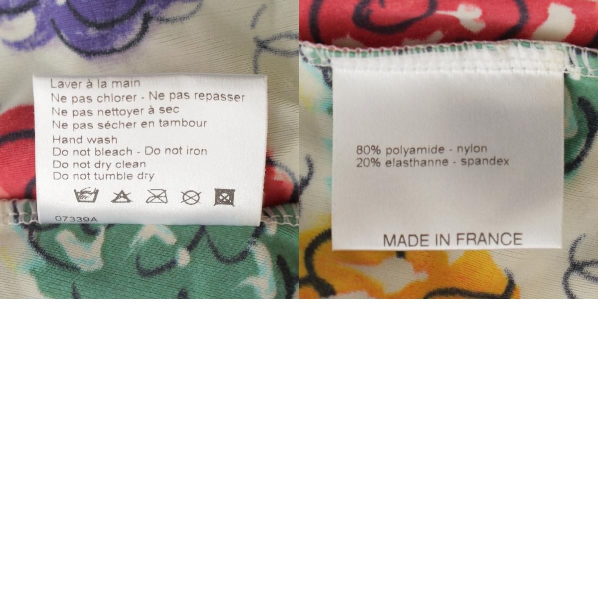 シャネル 00SS ナイロン ココマーク カメリア総柄 トップス 半袖