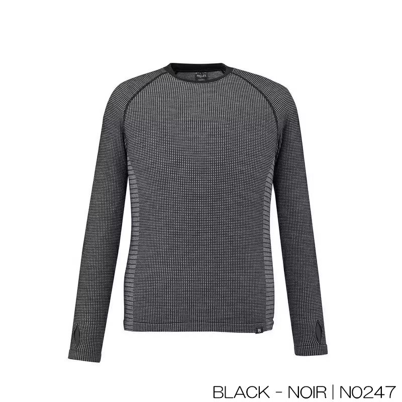 ミレー インナーウェア メンズ MILLET WAFFLE WOOL CREW ワッフルウール クルー スキー ファーストレイヤー 日本