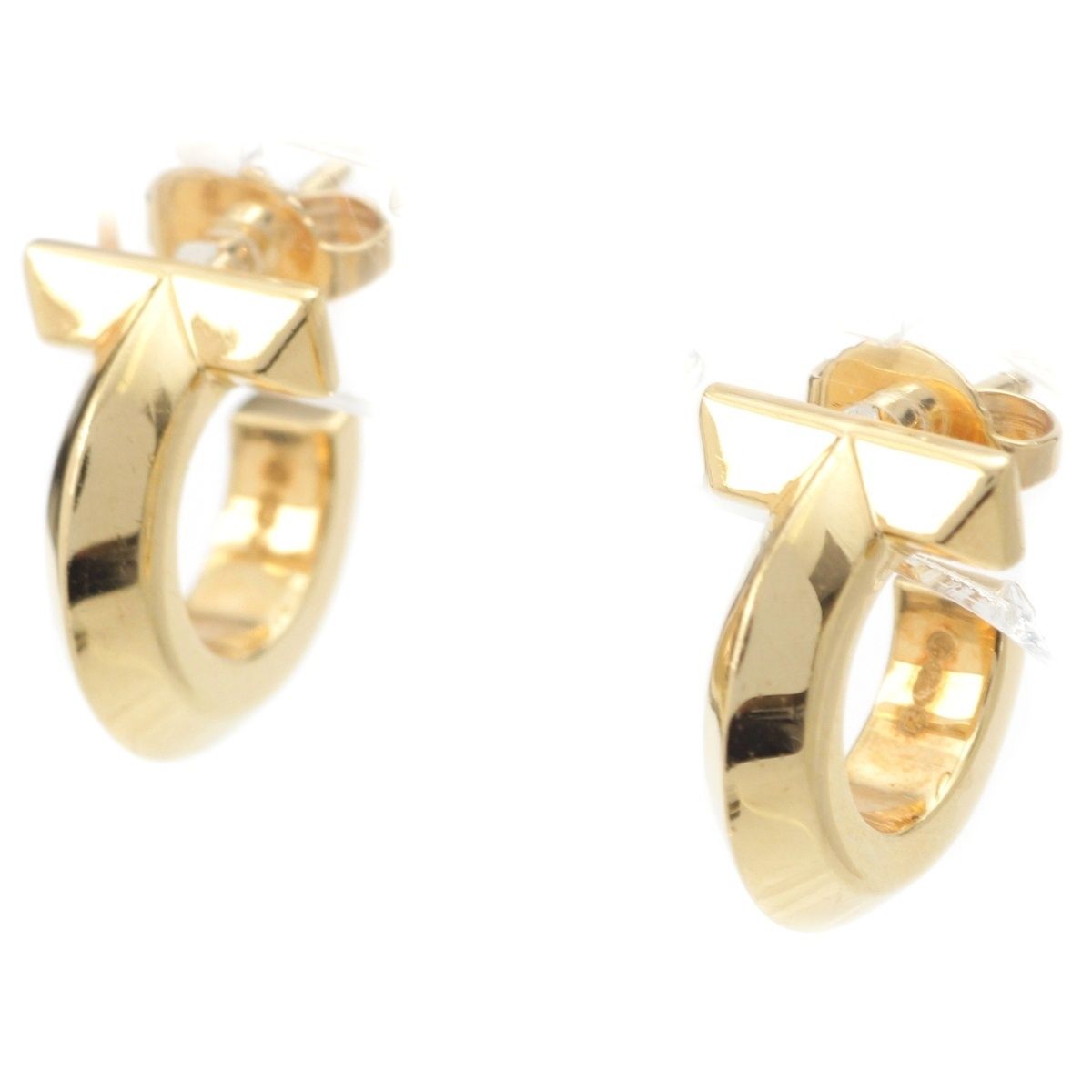 ティファニー K18 Tワン フープ ピアス ジュエリー Au750 イエロー