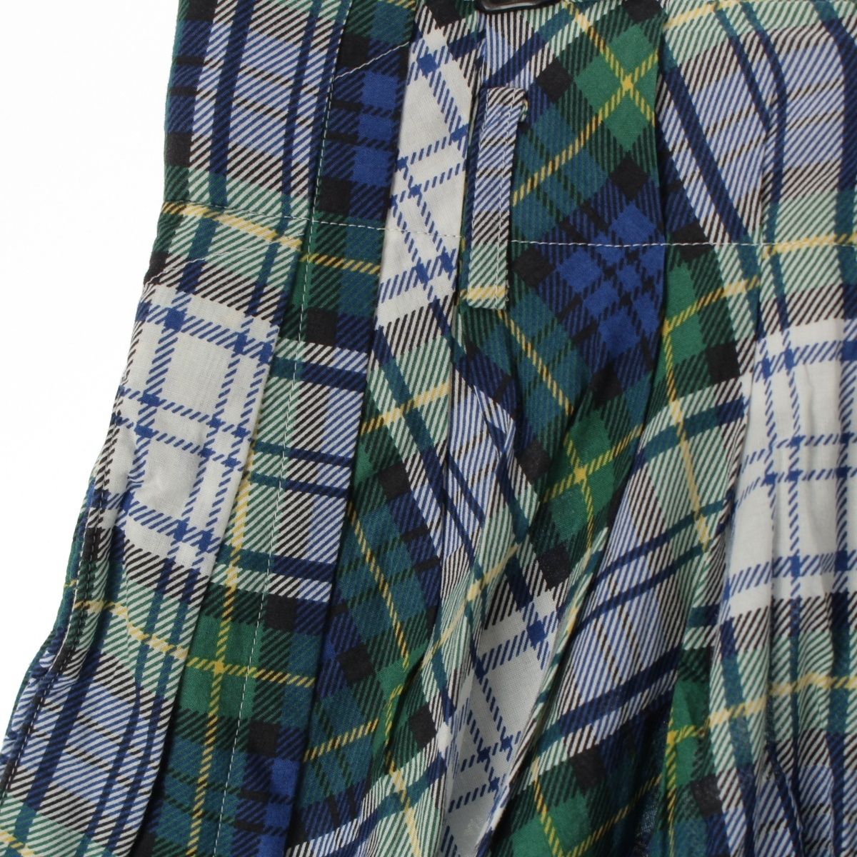 コムデギャルソン AD2005 06SS コットン チェック ワイド サルエル