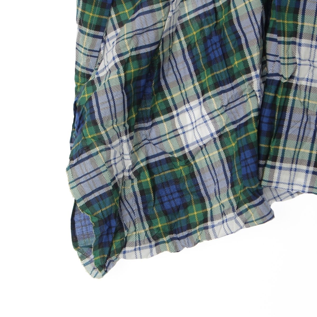 コムデギャルソン AD2005 06SS コットン チェック ワイド サルエル