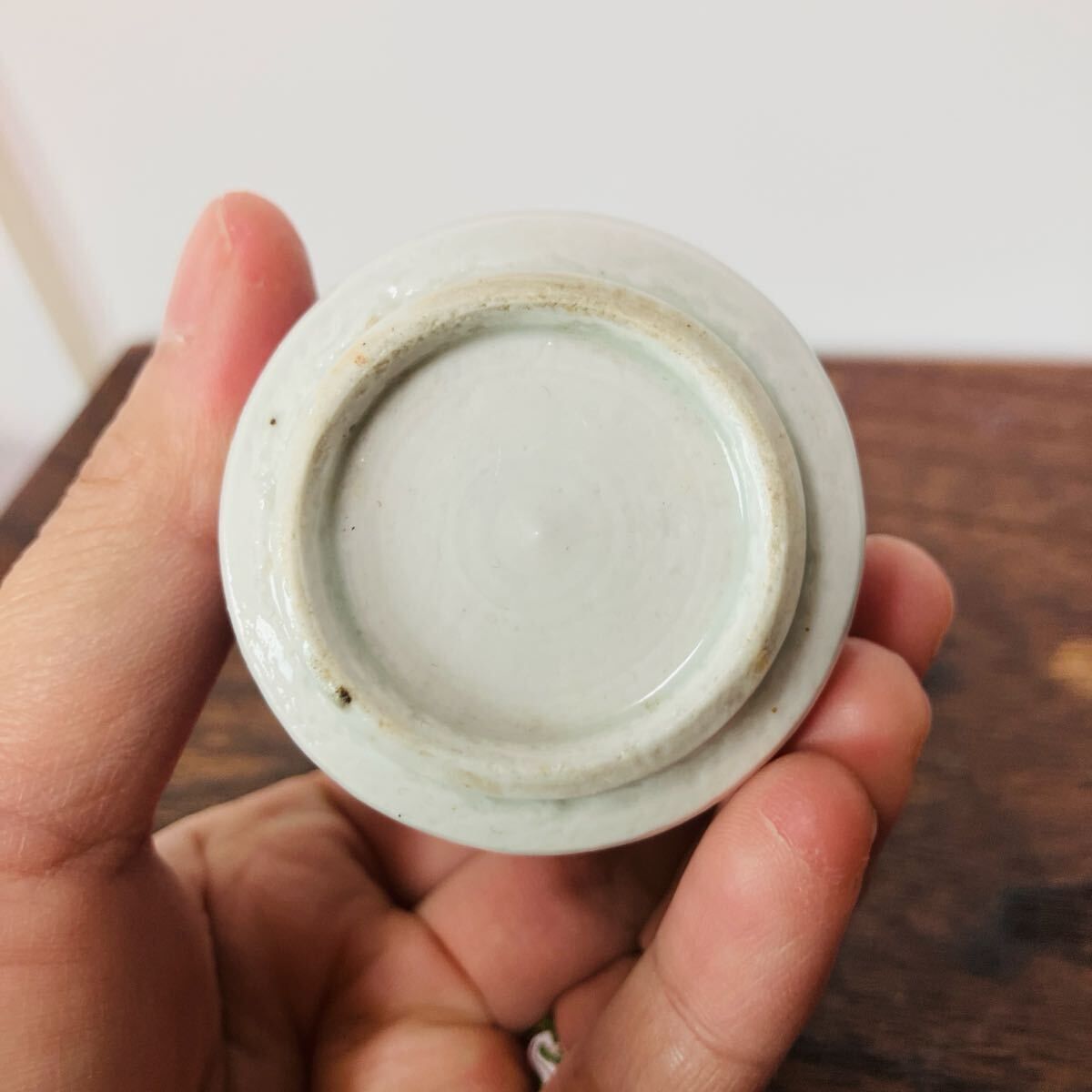 古伊万里 のぞき猪口（直し2箇所） 江戸後期か 酒盃 酒器 ぐい呑