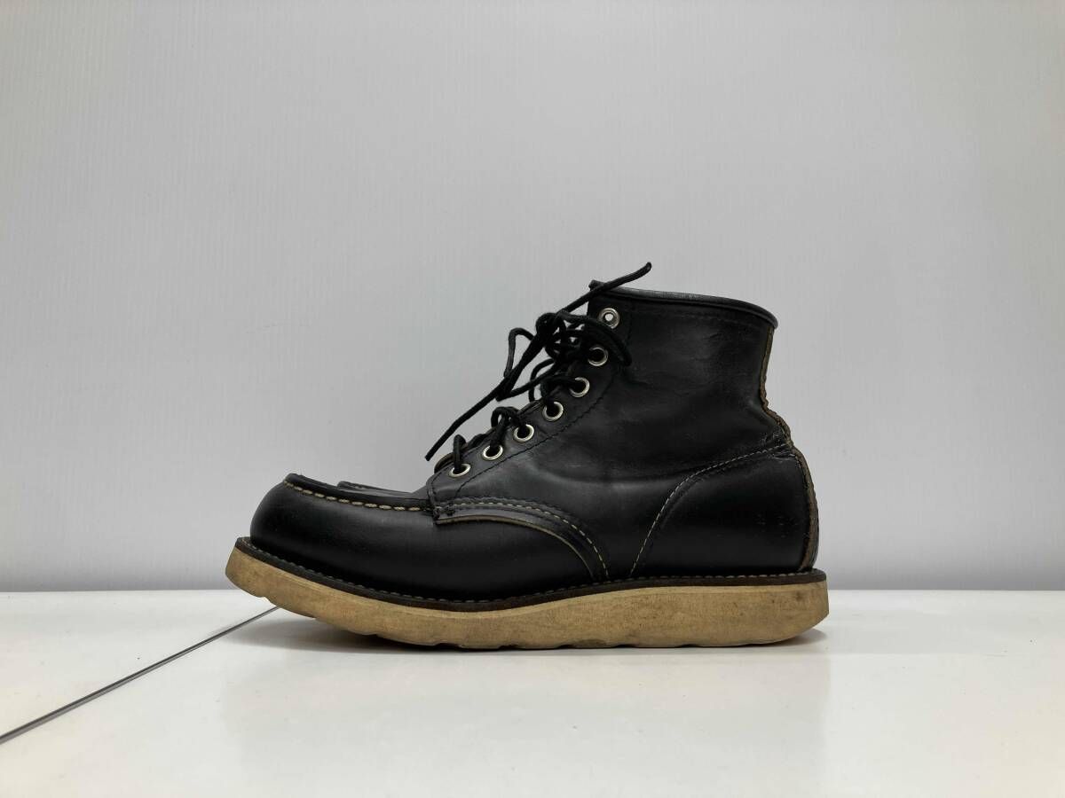 廃盤♡レッドウィング✩.* 犬タグ✩.*90s プレーントゥ 黒 RED WING レッドウィング Irish Setter 90s 犬タグ ブラック - メルカリ