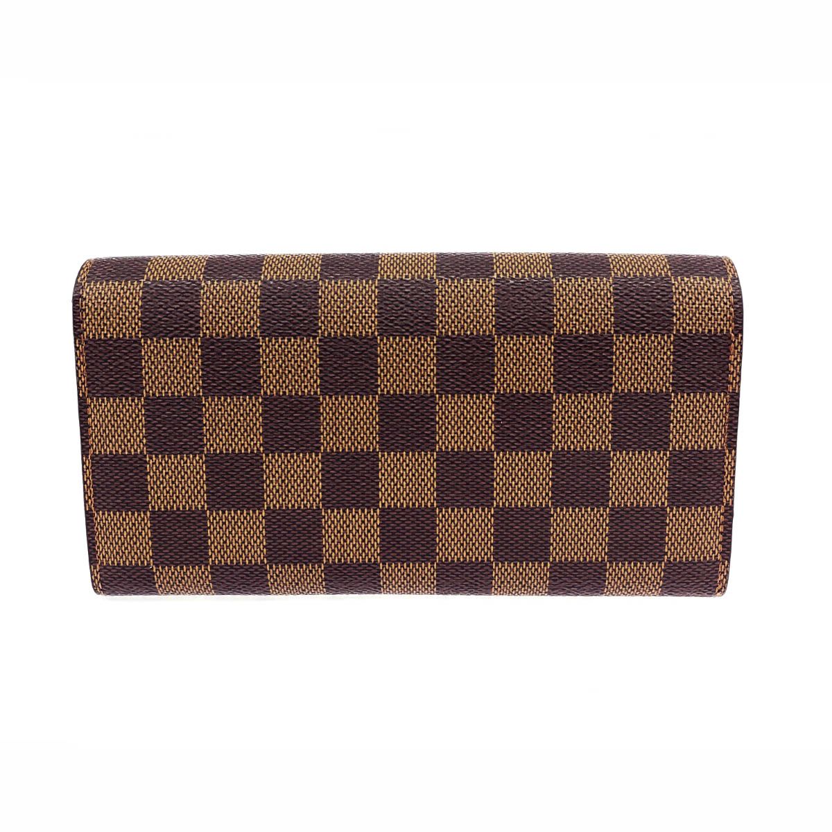 良好 LOUIS VUITTON ルイヴィトン ダミエ エベヌ ポルトフォイユサラ