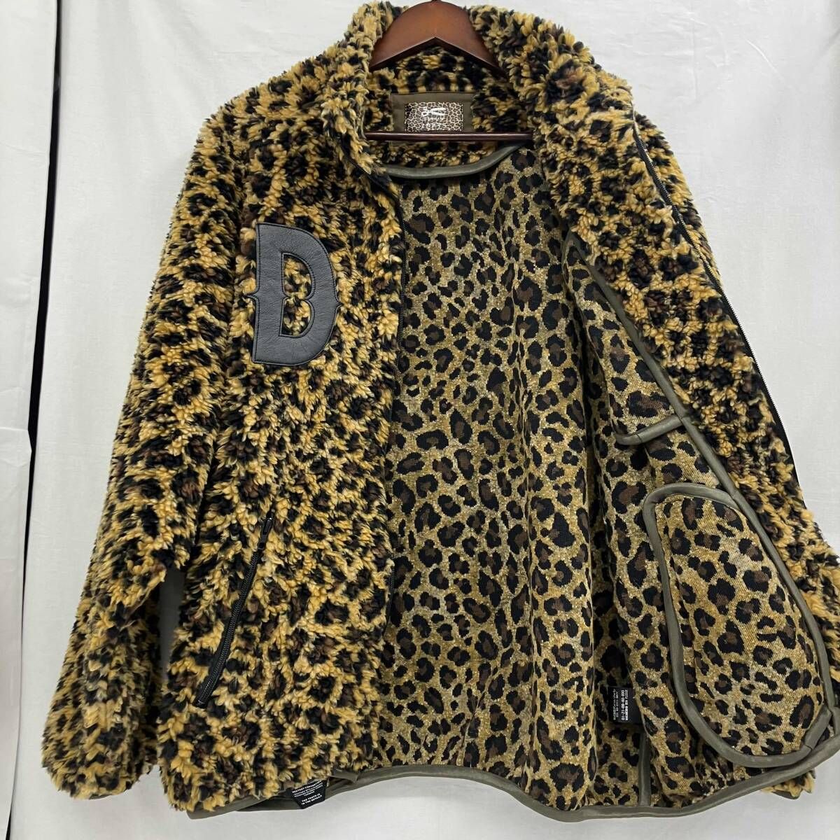 DENHAM/フリース/ナカメマン／21AM／レオパード柄／サイズ L／1110121