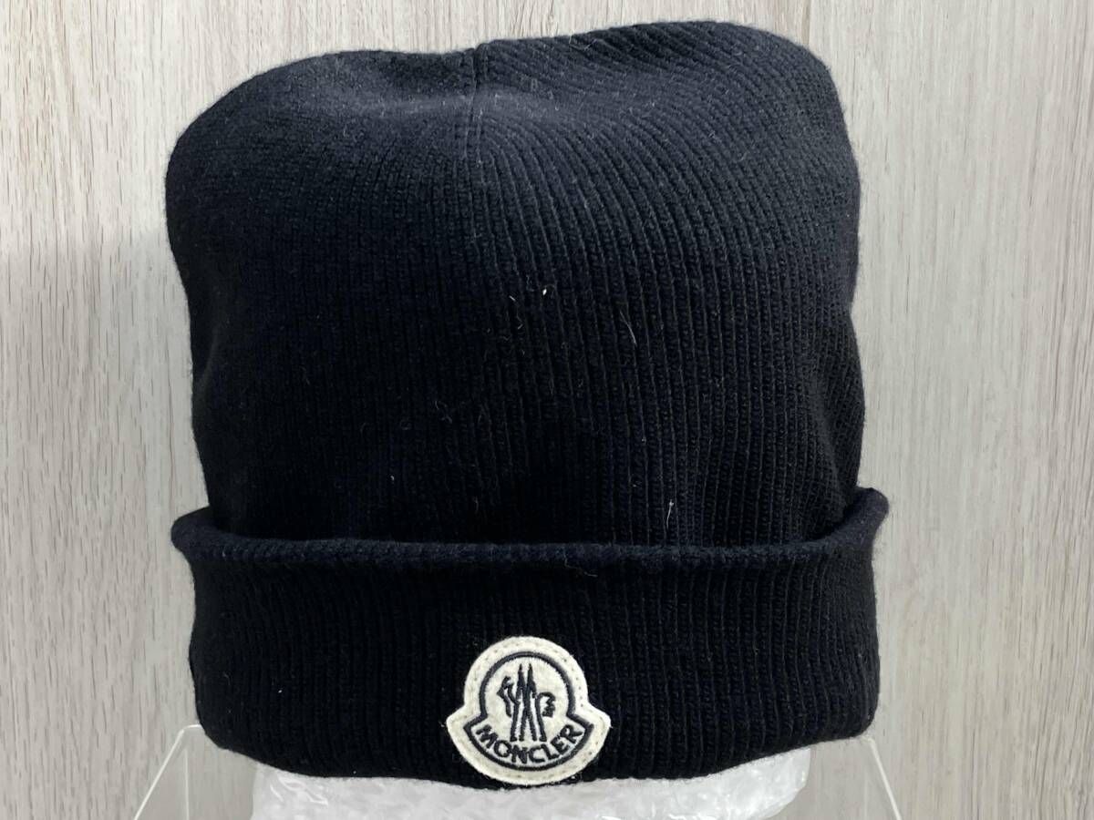MONCLER AW22 FRGMT モンクレール ニット帽 ブラック 羊毛／ブルガリア