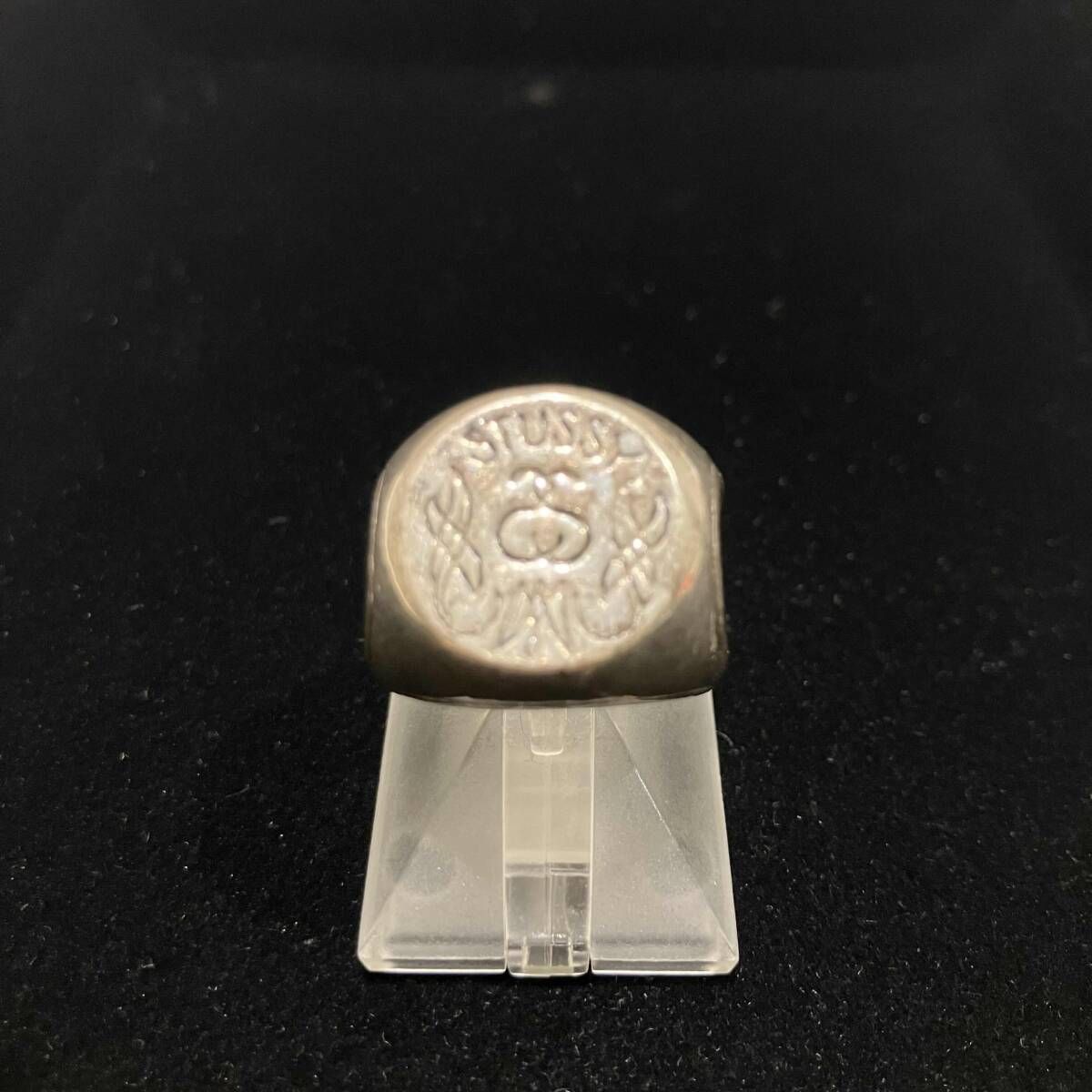 Stussy 印台リング シルバー 17 5号 ステューシー