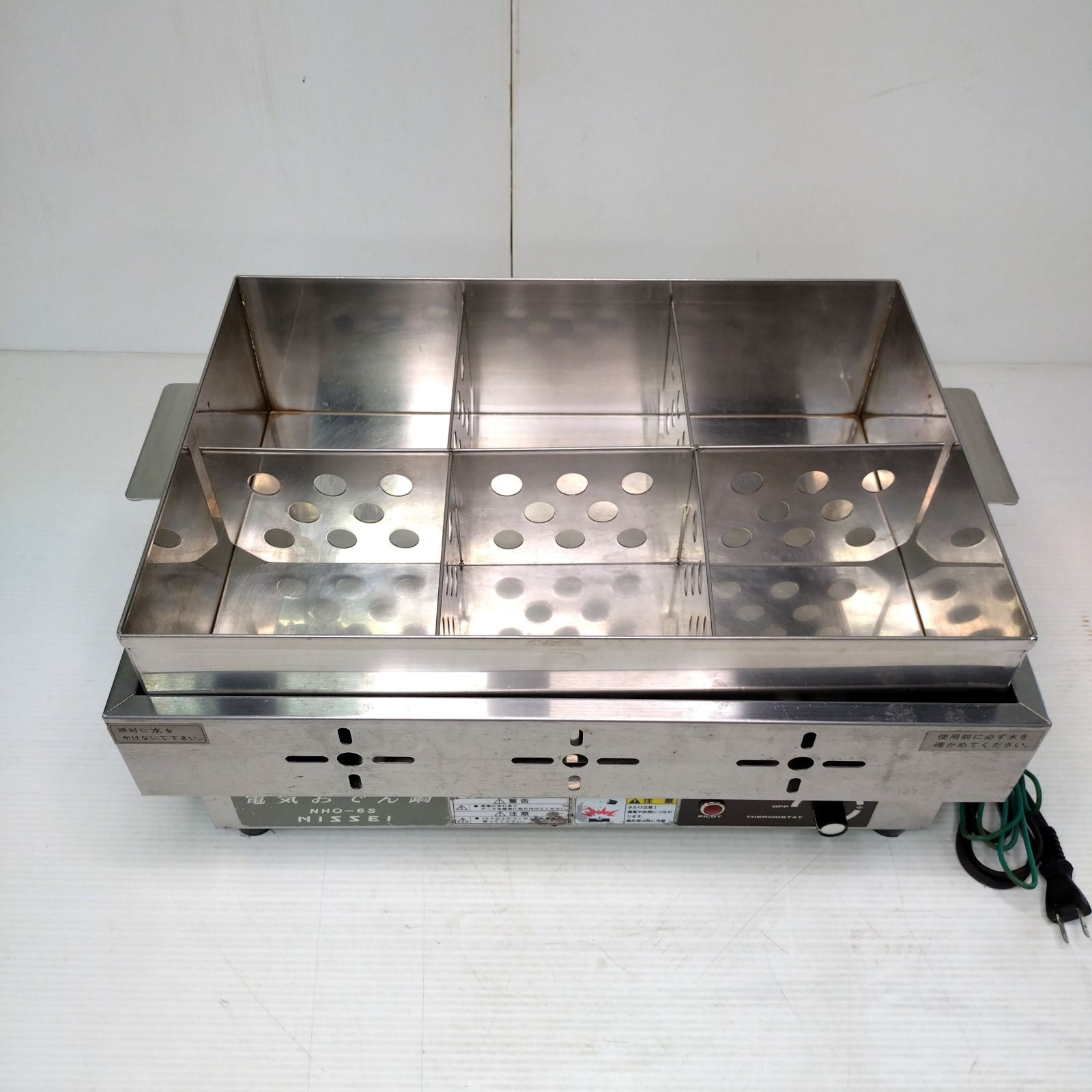 NISSEI ニッセイ 電気おでん鍋 NHO-6S 六ツ切り 100v - メルカリ