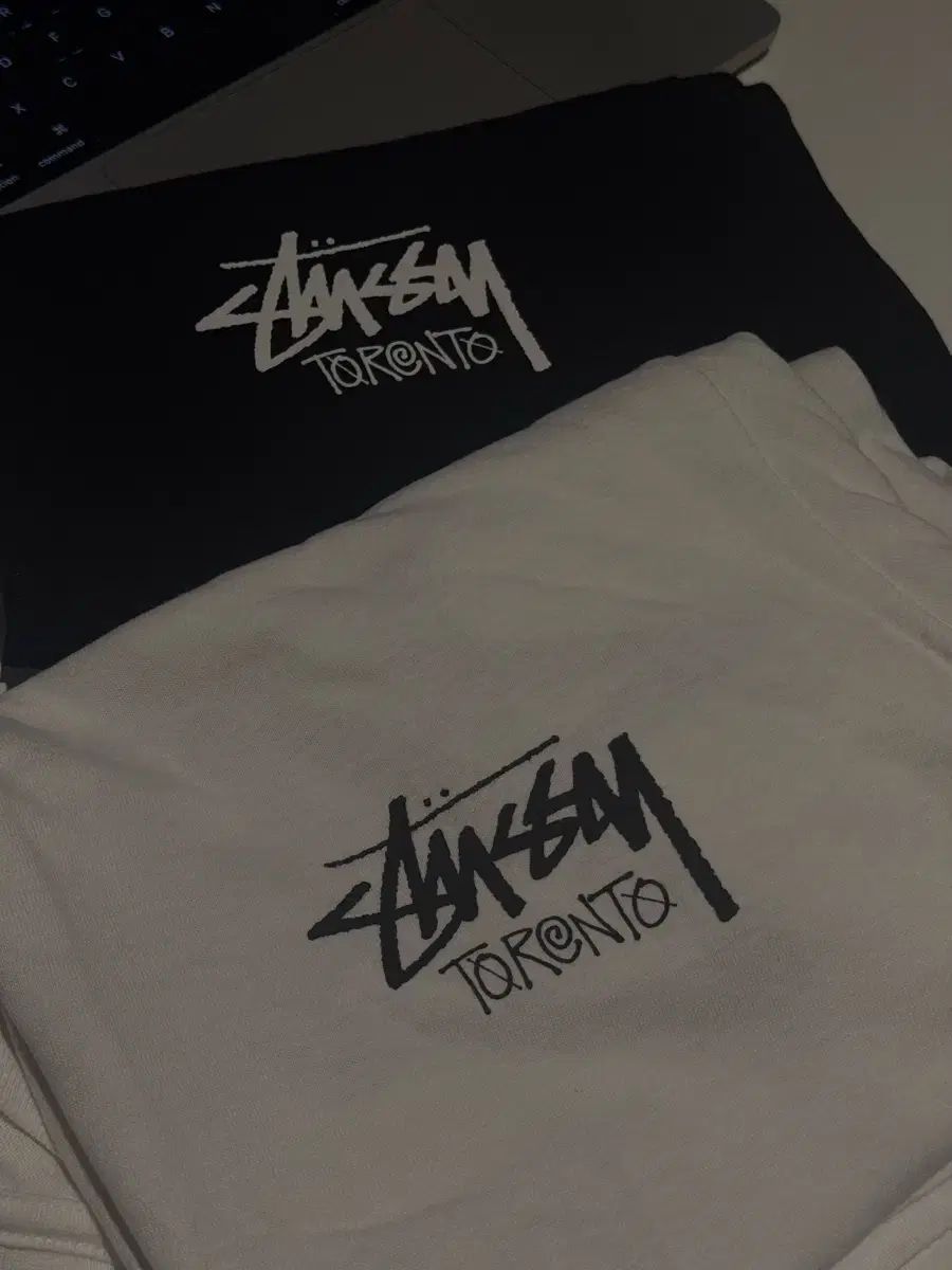 STUSSY トロント M ブラック 白