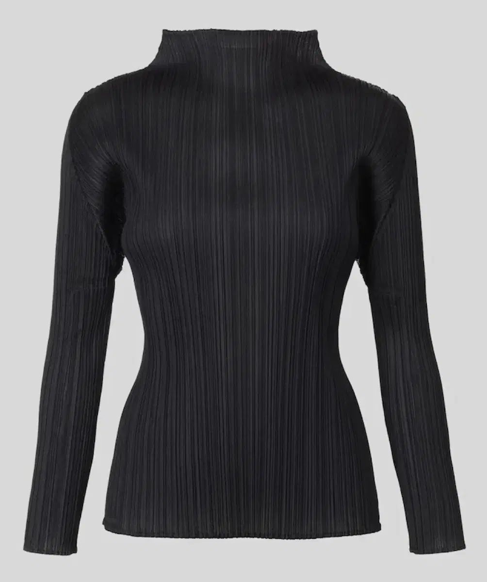 新品)プリーツプリーズ ISSEY MIYAKE ハイネック トップス ブラック 3