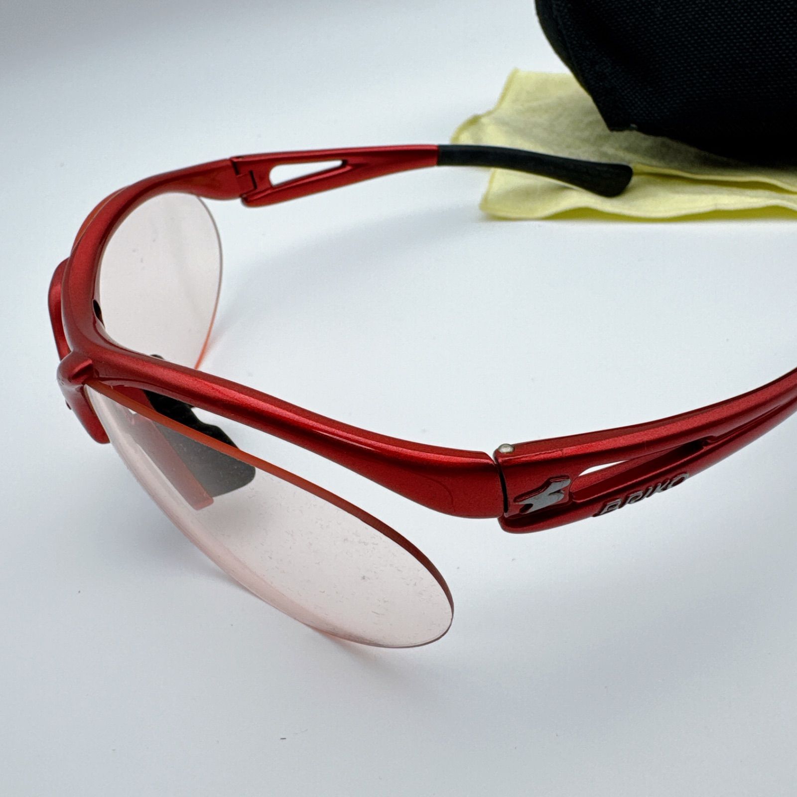 BRIKO SPRINTER1 スポーツサングラス レッド イタリア製 軽量モデル