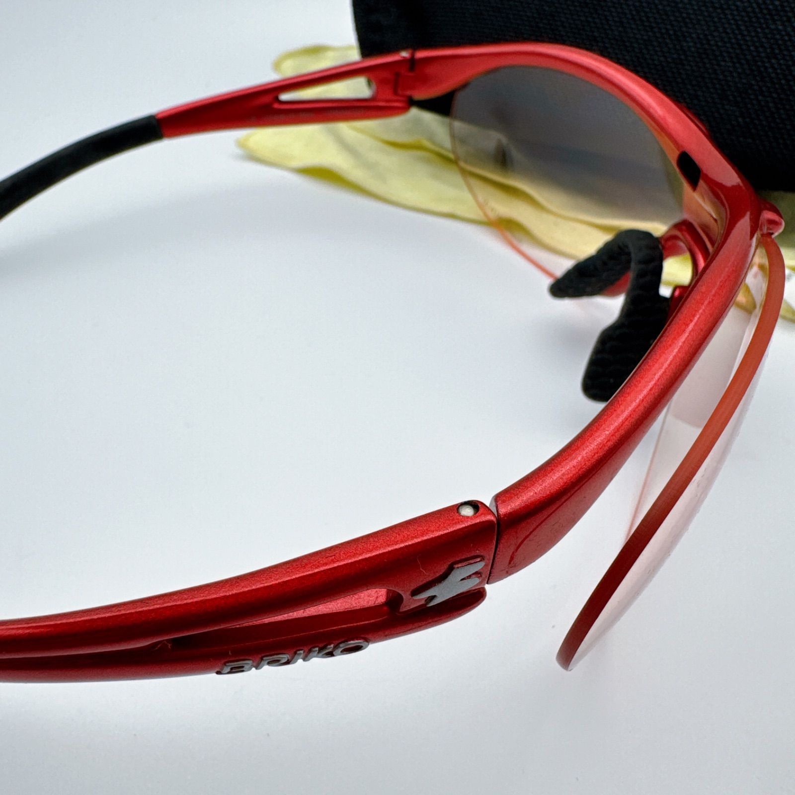BRIKO SPRINTER1 スポーツサングラス レッド イタリア製 軽量モデル