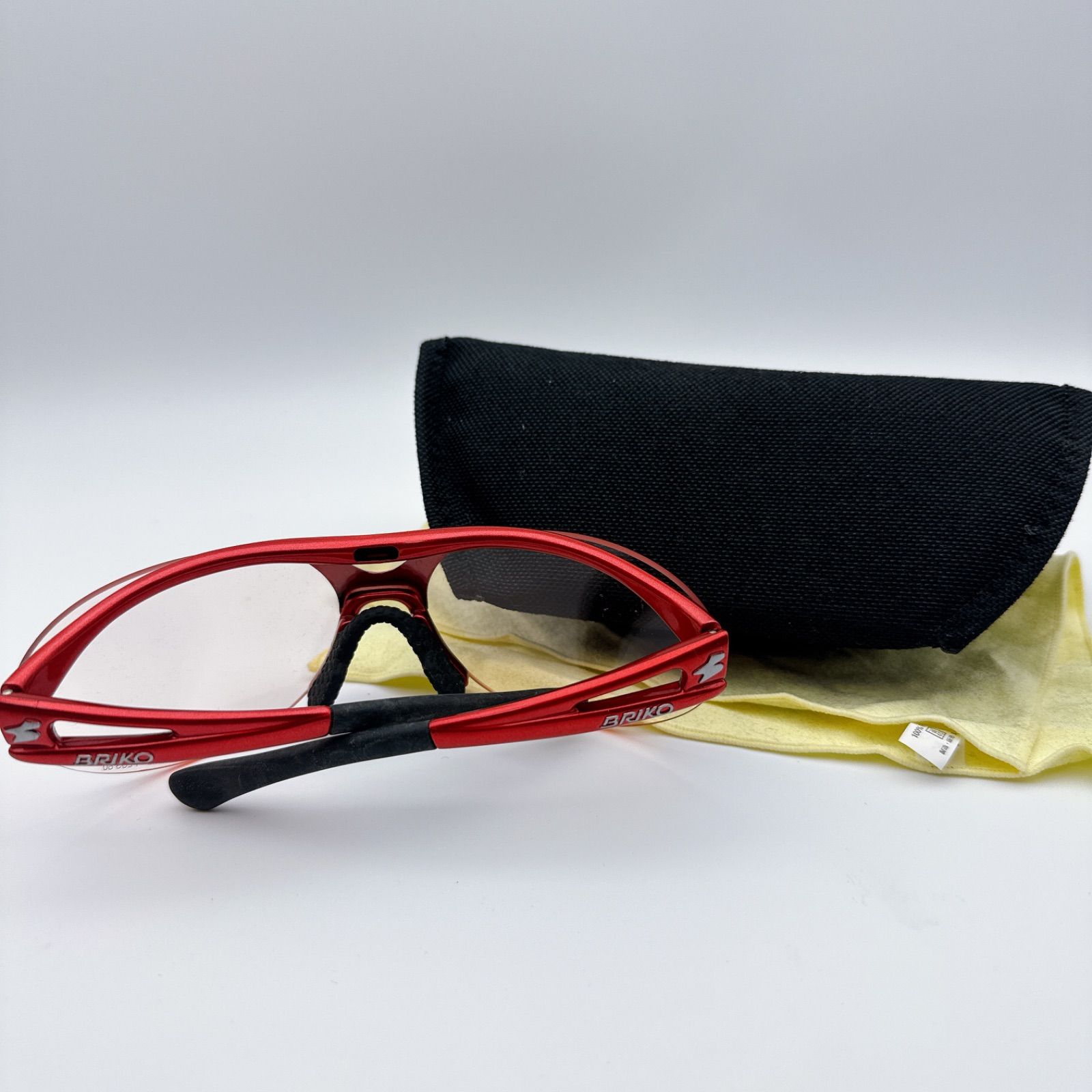 BRIKO スポーツサングラス レッド BRIKO SPRINTER1 スポーツサングラス レッド イタリア製 軽量モデル