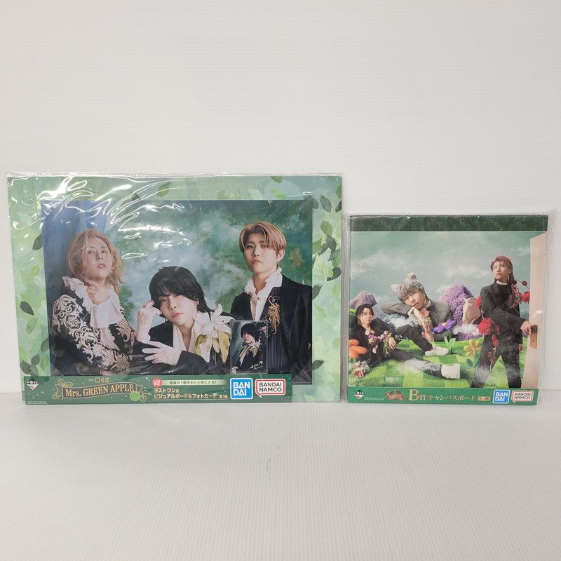 Mrs. GREEN APPLE 一番くじ ラストワン&B賞　ボードセット 未使用品】 Mrs.GREEN APPLE ミセス 一番くじ B賞 キャンバスボード