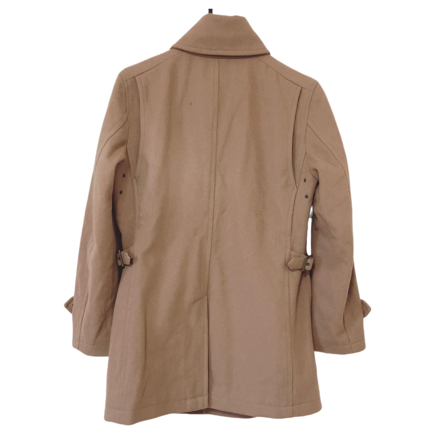 RE261【美品】MORGAN HOMME モルガンオム ステンカラーコート キャメル