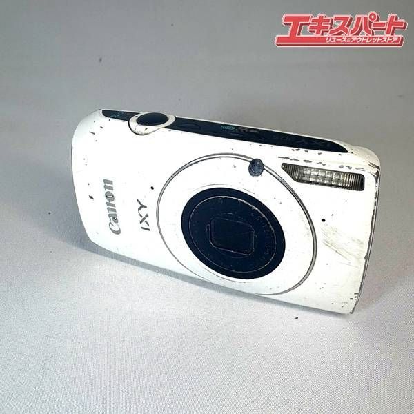 ジャンク品 Canon キヤノン IXY 30 S デジカメ ホワイト バッテリー