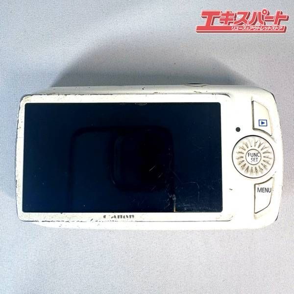 ジャンク品 Canon キヤノン IXY 30 S デジカメ ホワイト バッテリー