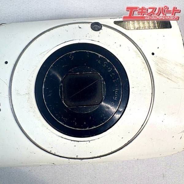 ジャンク品 Canon キヤノン IXY 30 S デジカメ ホワイト バッテリー
