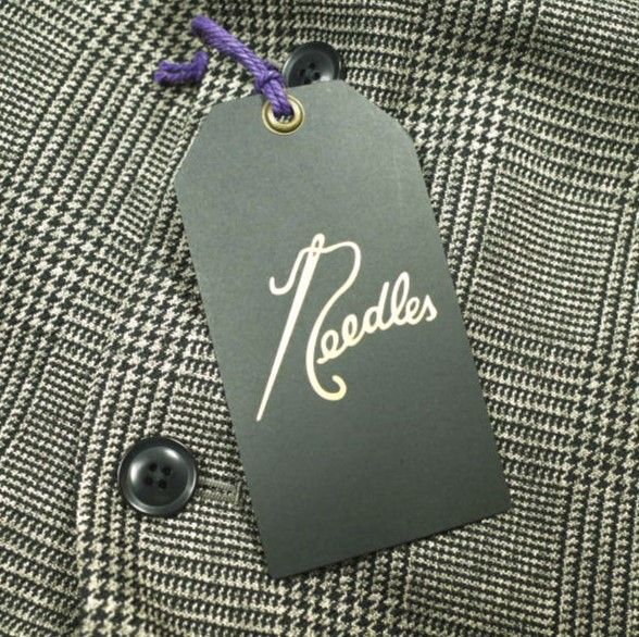 新品 Needles ニードルス 23AW Peaked Lapel 2B Jacket - Glen Plaid ピークドラペル2Bジャケット グレンチェック NS142 M テーラード 新品 Needles ニードルス 23AW 日本製 Peaked Lapel 2B Jacket - Glen