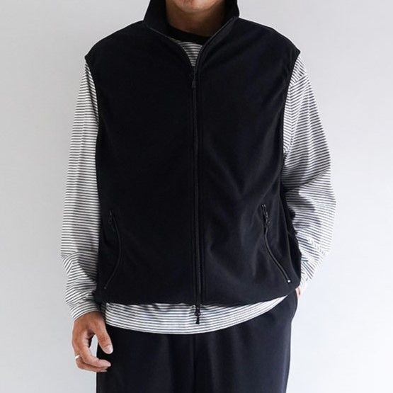 BE-61024W TECH FLEX ベスト ブラック Lサイズ 着用数回 DAIWA PIER39 ダイワ ピア39 TECH FLEX JERSEY STAND COLLAR VEST