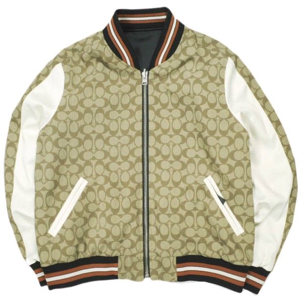 【美品】COACH コーチ　スーベニアジャケット　シグネチャー　ブルゾン COACH コーチ リバーシブル シグネチャー スーベニアジャケット