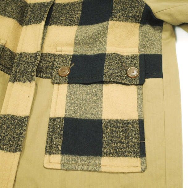 Vivienne Westwood Red Label ヴィヴィアンウエストウッド 24AW ブロックチェックフーデッドコート 16-12-642007 定価104,500円 オーブ Vivienne Westwood Red Label ヴィヴィアンウエストウッド レッド