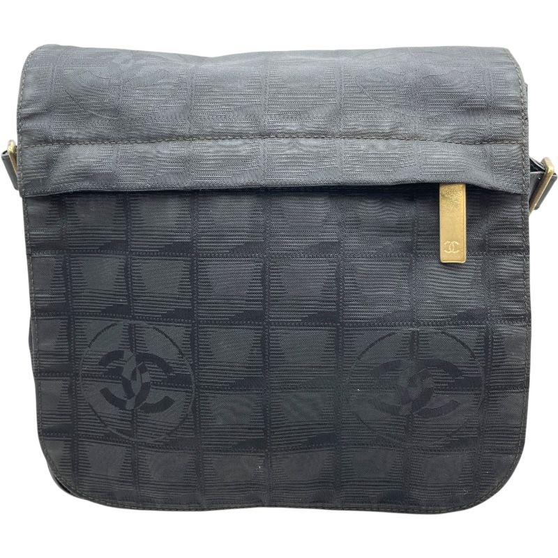 シャネル CHANEL ニュートラベルライン ショルダー A29347 ブラック GD