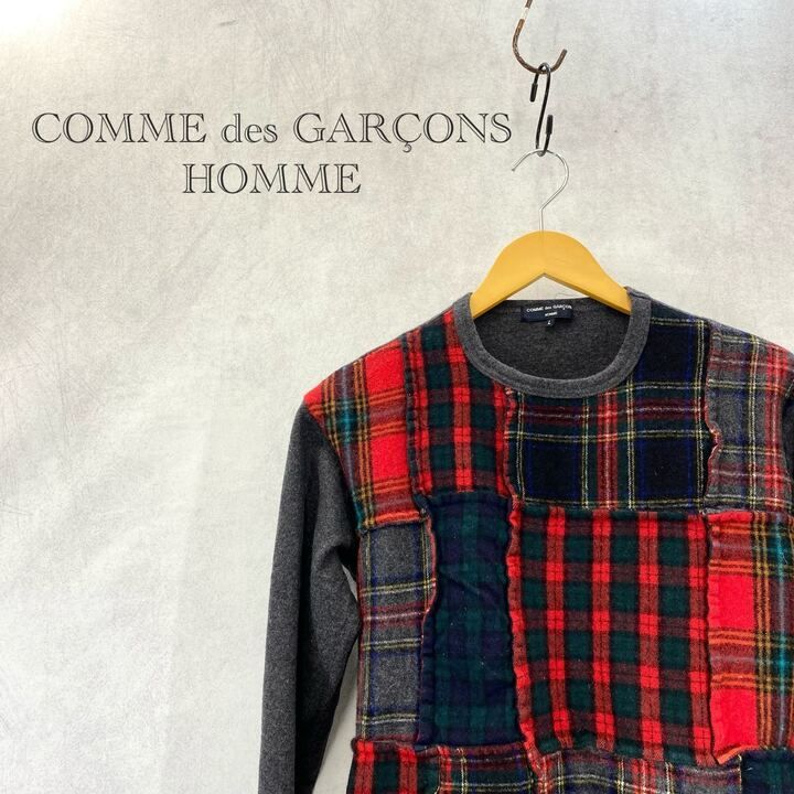 COMME des GARCONS HOMME コムデギャルソン オム パッチワーク 長袖 T