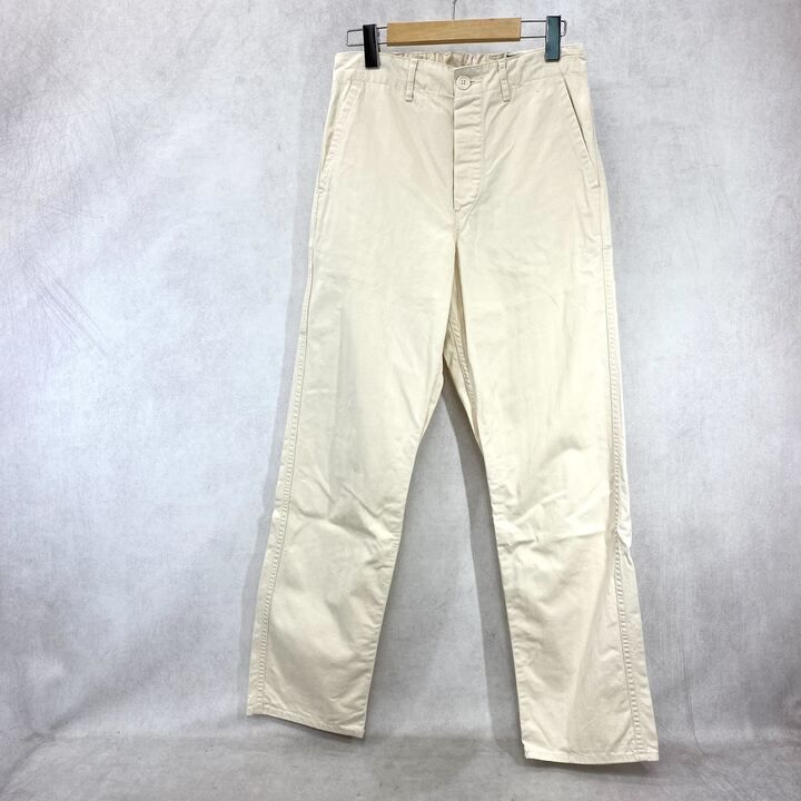 orSlow イージー ワーク ペインター パンツ ボトムス コットン S アイボリー メンズ ファッション