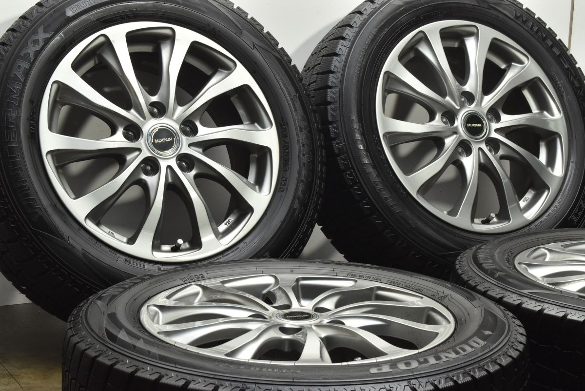 セレナ ヴォクシー等に バルミナ 16 in 6 5 J 54 PCD 114 3 ダンロップ ウィンターマックス WM 02 205 60 R ノア エスクァイア