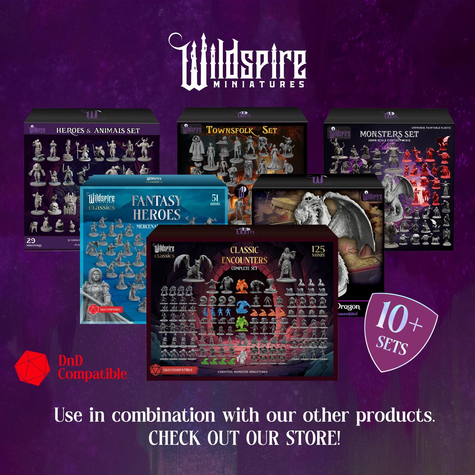 Wildspire ファンタジーミニチュア&ブックっぽいドラゴン DND