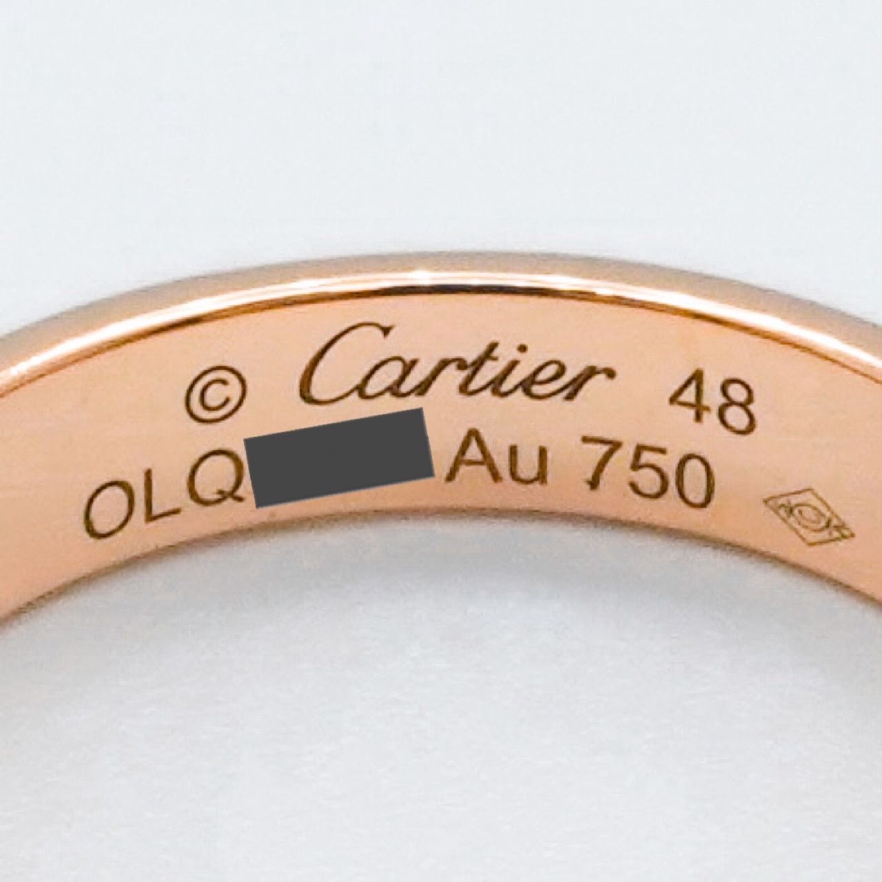 保証書付】カルティエ ミニラブリング PG 8号 8 48 K18PG レディース