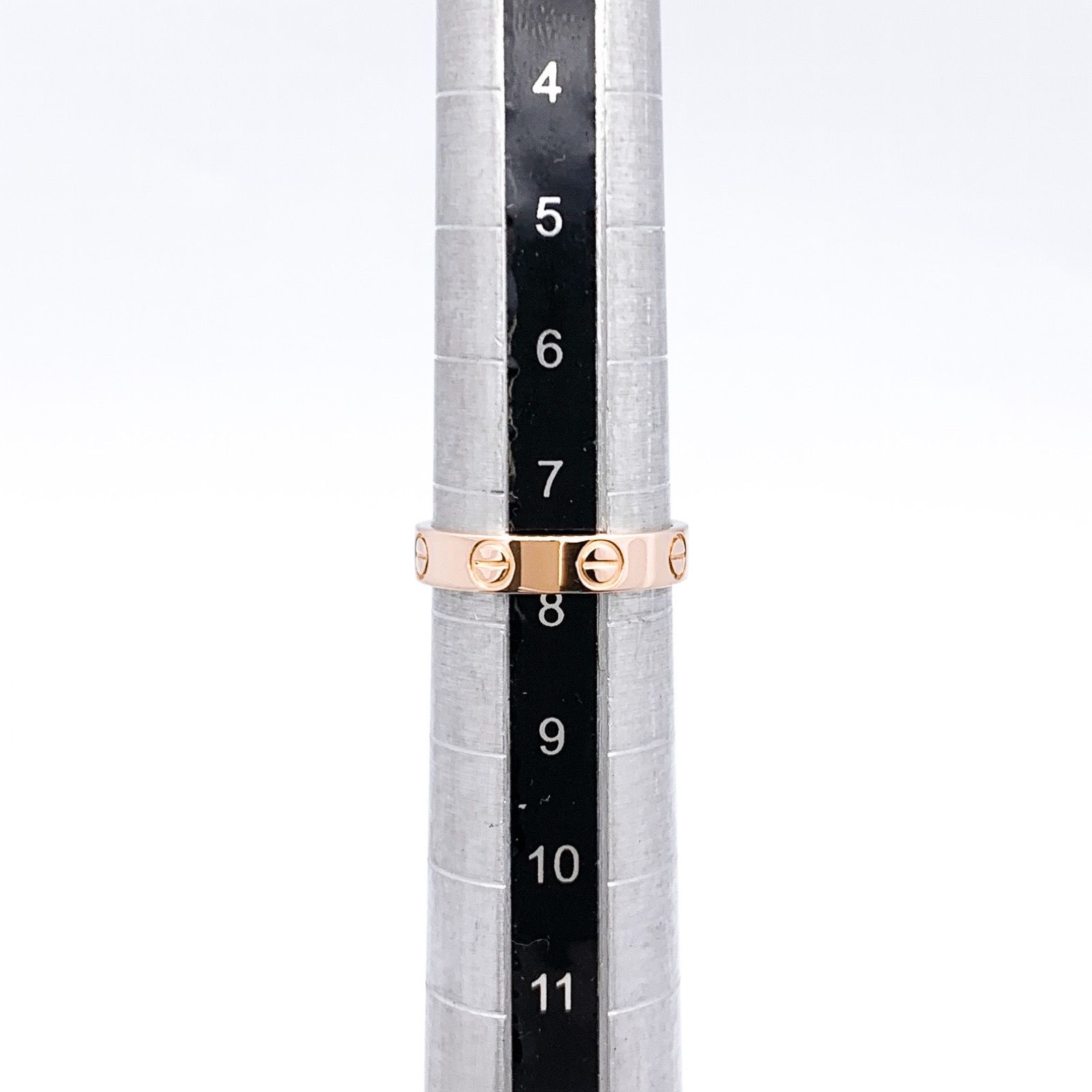 保証書付】カルティエ ミニラブリング PG 8号 8 48 K18PG レディース