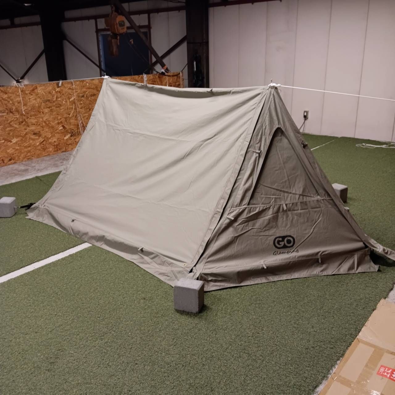 Go Glamping ゴーグランピング G PUP パップテント グレー 前幕つき