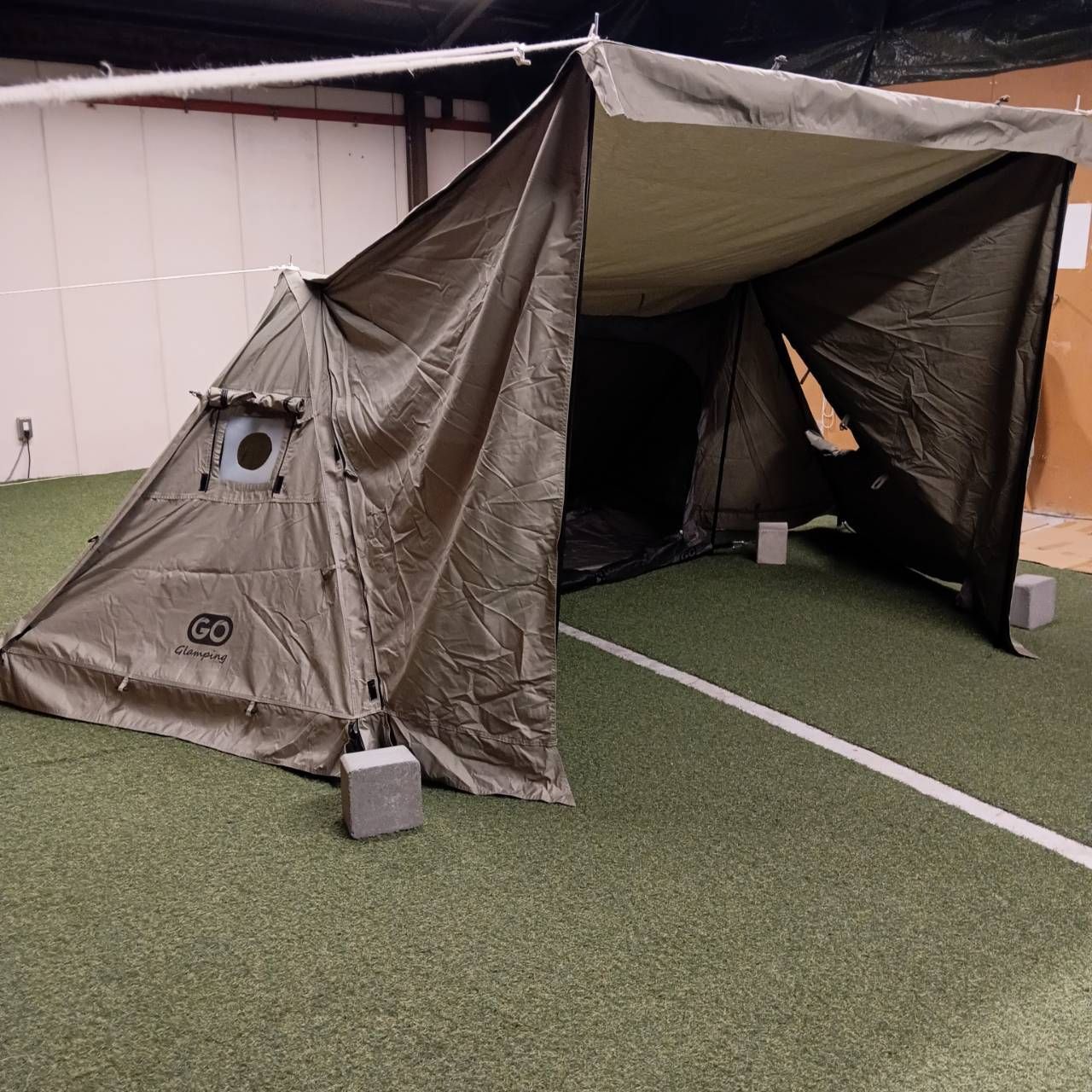  Go Glamping ゴーグランピング G PUP パップテント グレー 前幕つき キャンプテント テント シェルター