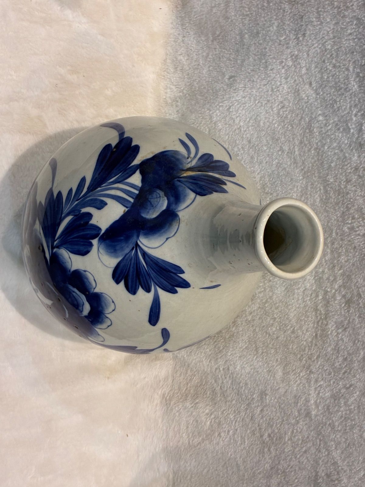 高級感溢れる手描き青花磁器】「蓮池の清韻」花瓶 40cm 高さのある存在