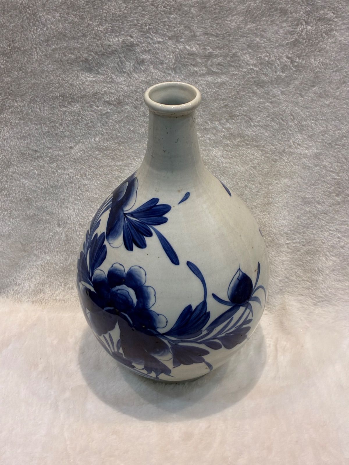 高級感溢れる手描き青花磁器】「蓮池の清韻」花瓶 40cm 高さのある存在