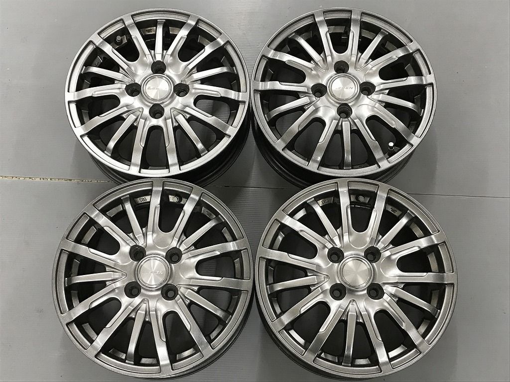 車 ◎傷極少美品 14inc 4.5J +45 100&frasl;4H 4本 検)