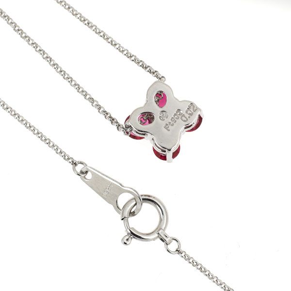 田崎真珠 Pt900/Pt850 ルビー ダイヤモンド ペンダントネックレス D0