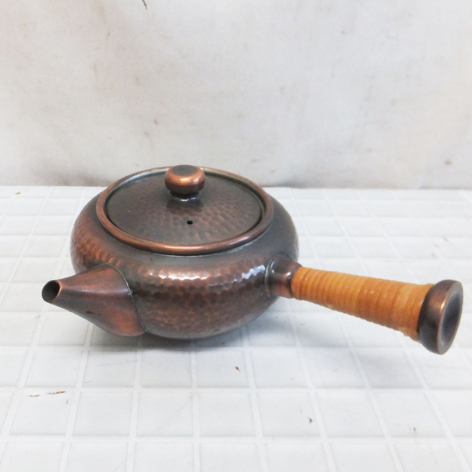 R 624 茶道具 純銅製 珠光 急須 茶筒 茶がら入れ 茶さじ 5