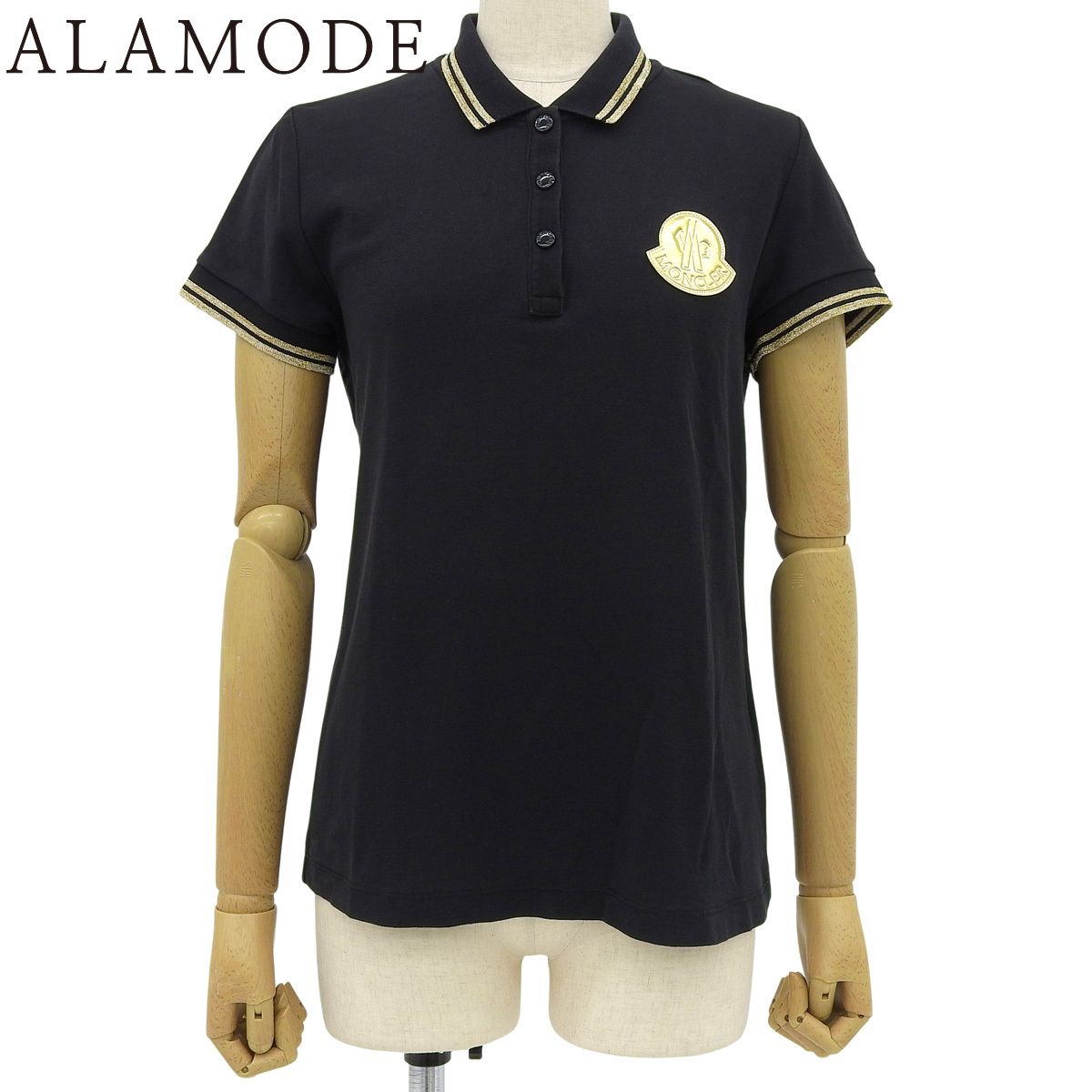 美品 モンクレール ビッグゴールドワッペン ポロシャツ ブラウン MONCLER(モンクレール) MAGLIA ポロシャツ ポロシャツ 2018年 アパレル