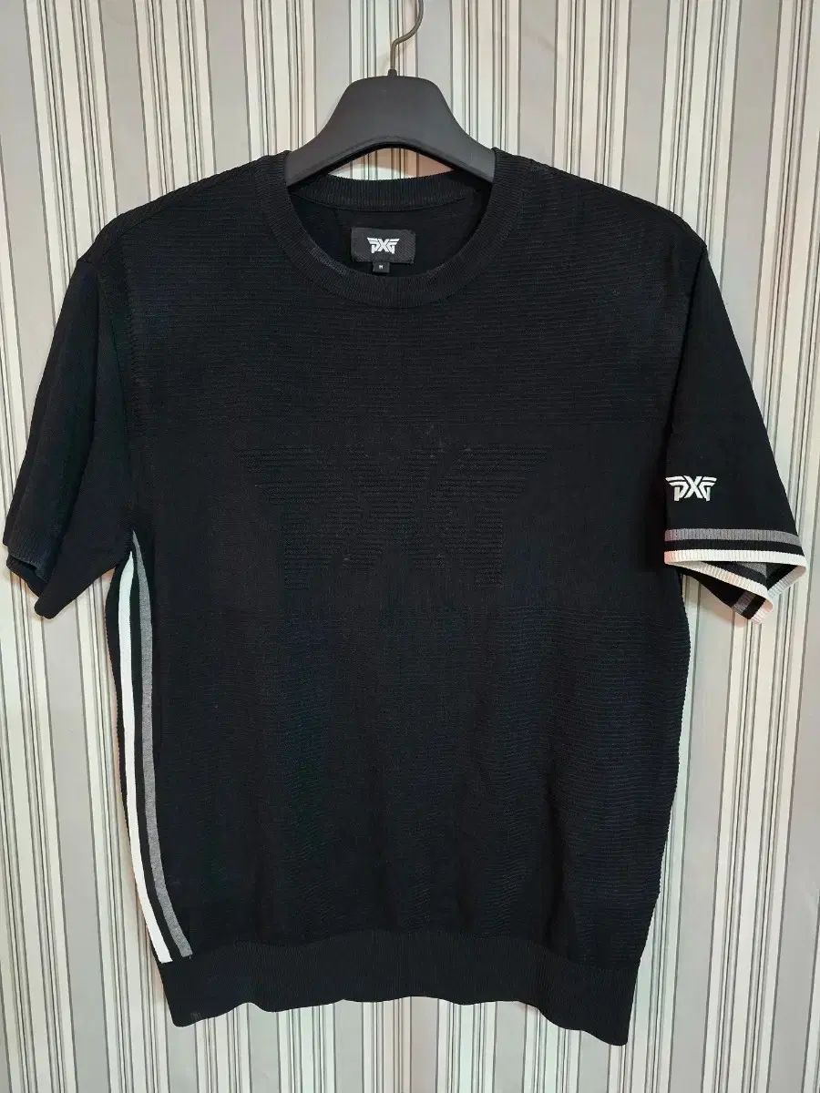 M) PXG ブラック メンズゴルフ 半袖 ニット Tシャツ - メルカリ