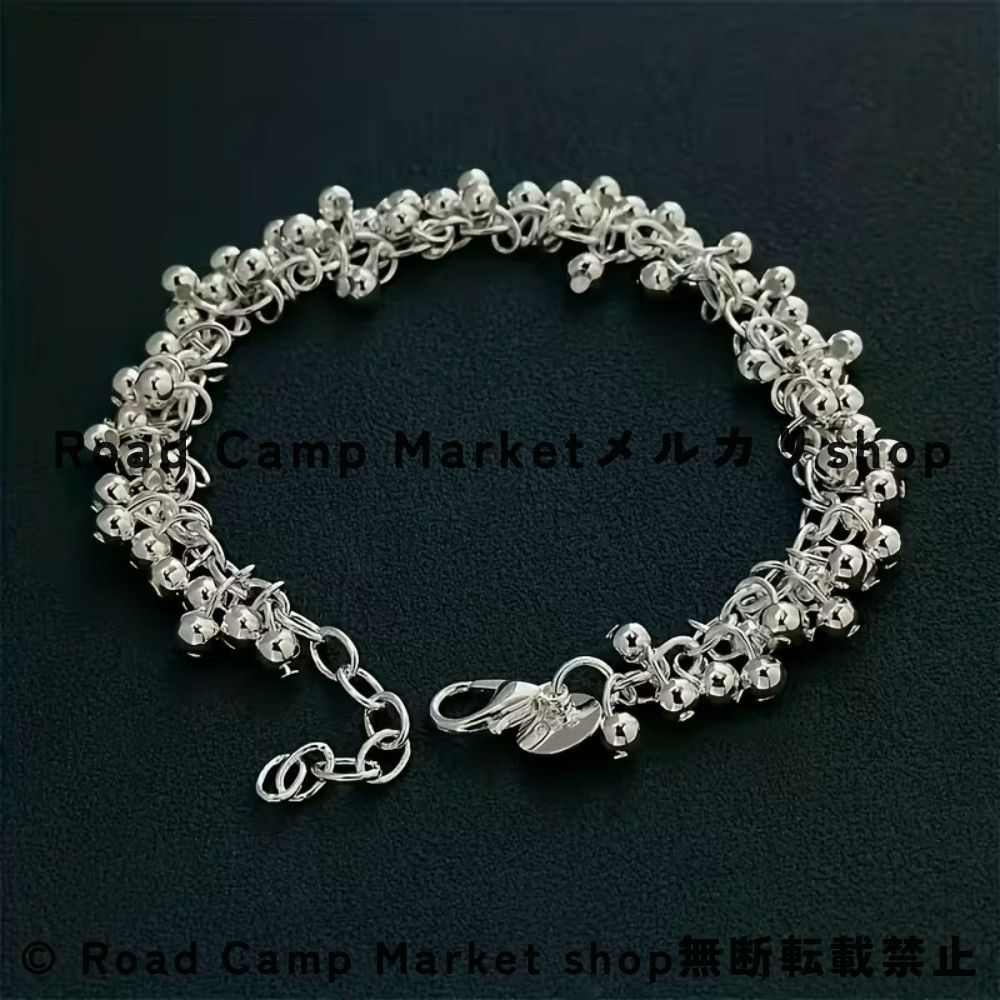 グレープビーズ ブレスレット メンズ シルバー925 インターロッキング